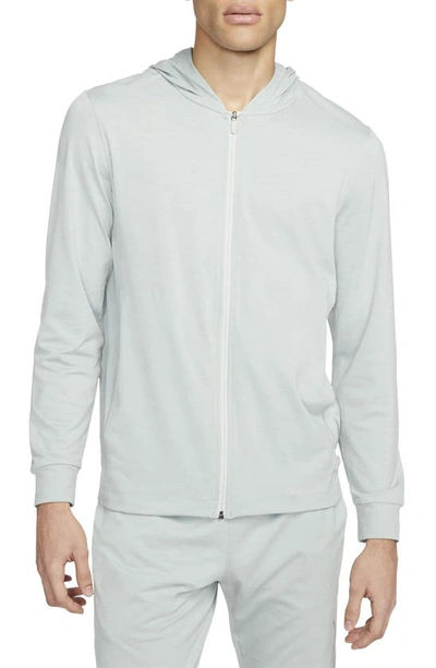 Nike Men's  Yoga Dri-fit Full-zip Jacket In Grey