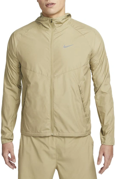 Nike Men's Miler Repel Running Jacket In Neutral Olive/ Neutral Olive