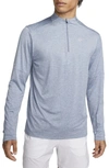 Nike Dri-fit Element Half Zip Running Pullover In Blue