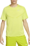 Nike Men's Techknit Dri-fit Adv Short-sleeve Running Top In Green