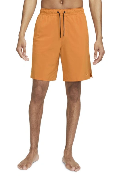 Nike Men's Unlimited Dri-fit 9" Unlined Versatile Shorts In Monarch/ Black