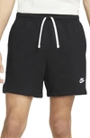 Nike Men's Club Fleece French Terry Flow Shorts In Black