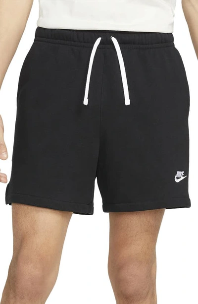 Nike Men's Club Fleece French Terry Flow Shorts In Black