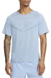 Nike Men's Techknit Dri-fit Adv Short-sleeve Running Top In Blue