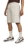 Nike Men's Club Woven Cargo Shorts In Light Orewood Brown/white