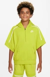 Nike Culture Of Basketball Big Kids' (boys') Short-sleeve Basketball Hoodie In Green