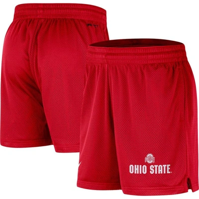 Nike Ohio State  Men's Dri-fit College Knit Shorts In Red