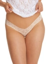 Hanky Panky Signature Lace Low Rise Thong In Chai