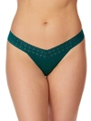 Hanky Panky Dreamease Low Rise Thong In Ivy
