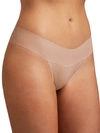 Hanky Panky Breathesoft Natural Rise Thong In Taupe