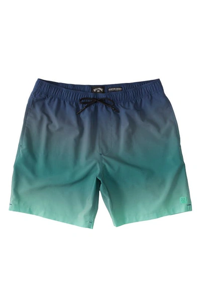 Billabong Surftrek Elastic Waist Shorts In Jade