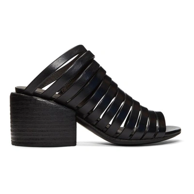 Marsèll Black Multi Strap Sandals