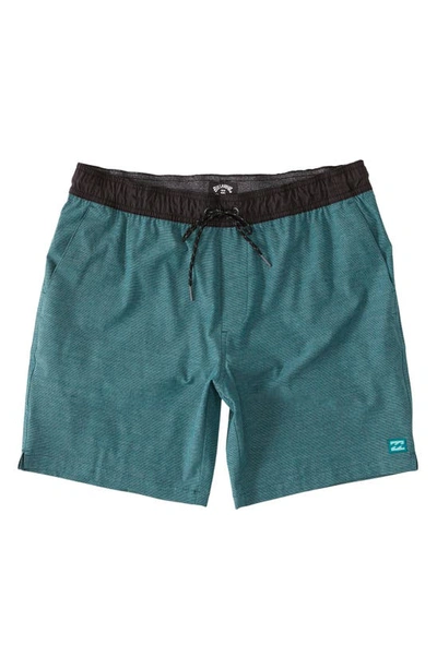 Billabong Crossfire Stretch Shorts In Cyan