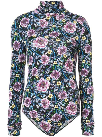 Prabal Gurung Floral Turtle-neck Bodysuit - Multicolour