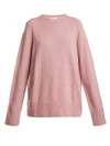 The Row Sibel Wool And Cashmere-blend Sweater In Pink
