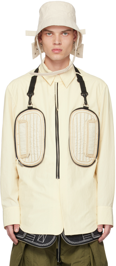 Craig Green Padded-pocket Detail Shirt In Cream