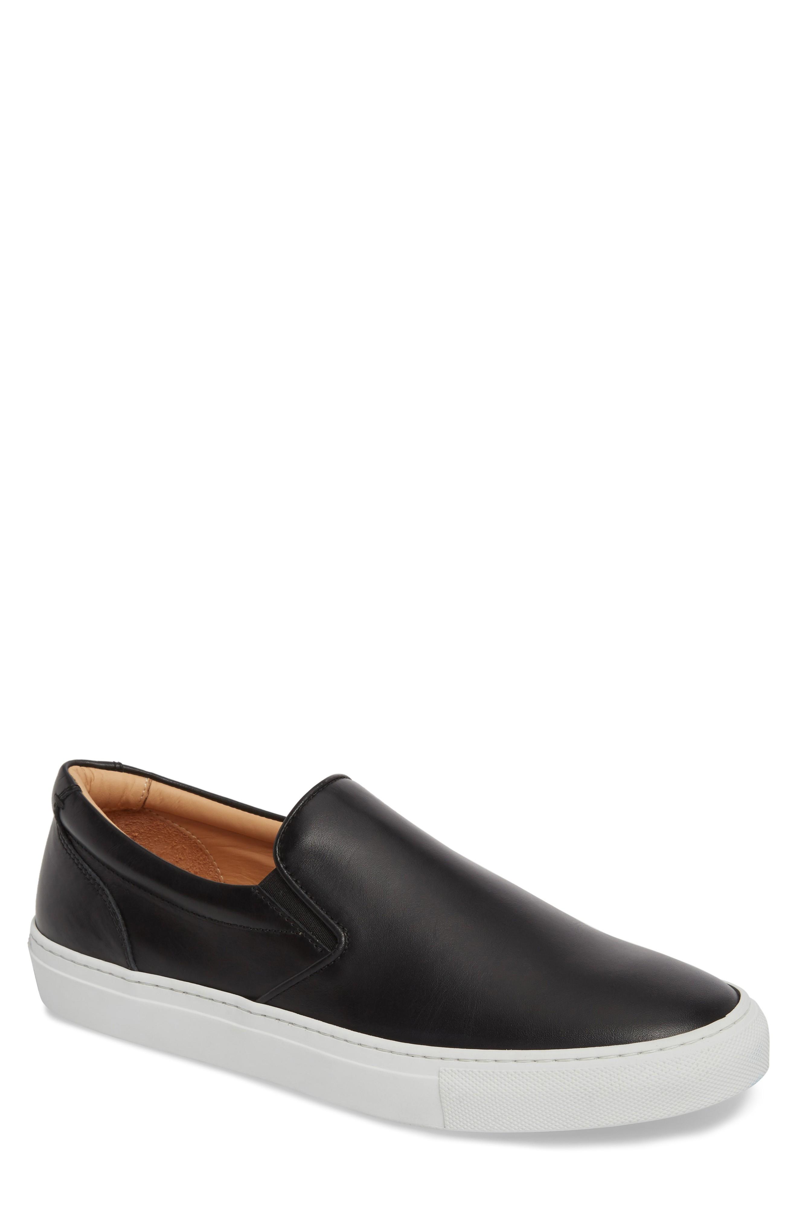 Greats Wooster Slip-on Sneaker In Black Leather | ModeSens