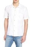 French Connection Slim Fit Solid Sport Shirt In White