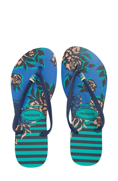 Havaianas 'slim Thematic' Flip Flop In Mint Green