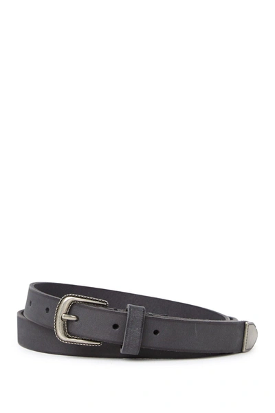 Frye Western Leather Belt In Black