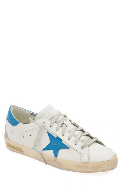 Golden Goose Men's Super Star Lace Up Sneakers In White/light