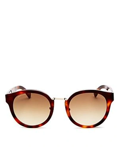 Longchamp 51mm Round Sunglasses - Havana