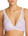 Wacoal Embrace Lace Convertible Plunge Soft Cup Wireless Bra In Lavender