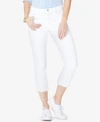 Nydj Petites Released Hem Capri Jeans In Optic White