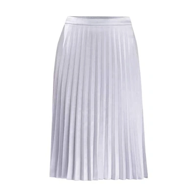 Paisie Pleated Skirt In Light Blue