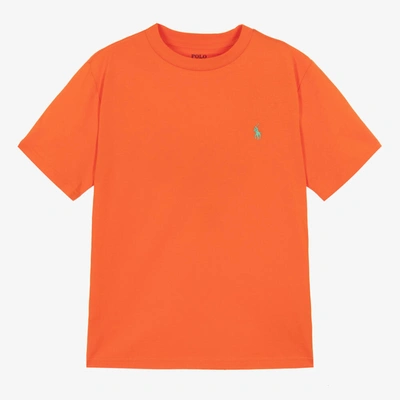Ralph Lauren T-shirt With Pony In Orange