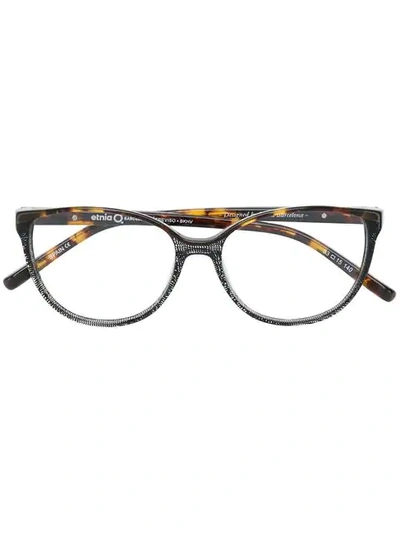 Etnia Barcelona Round Shaped Glasses In Brown