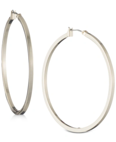 Dkny 2" Thin Hoop Earrings In Gold