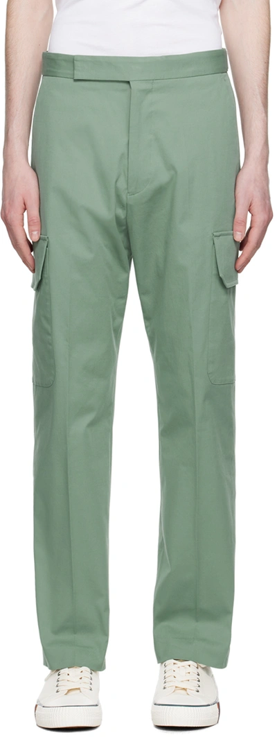 Paul Smith Flap-pockets Straight-leg Trousers In Green
