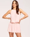 Ramy Brook Paris Sleeveless Mini Dress In Candy Pink