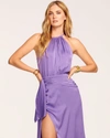 Ramy Brook Amanda Ruched Midi Dress In Passion Purple