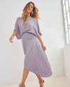 Ramy Brook Adiel Wrap Midi Dress In Lavender Lust