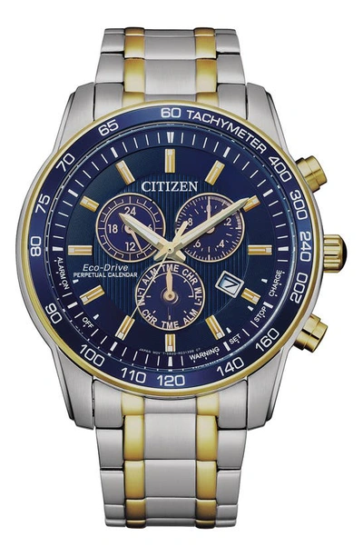Citizen Eco-drive Two-tone Bracelet Watch, 44mm