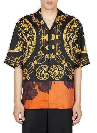 Marine Serre Regenerated Silk Jewellery-print Shirt In Multi-colored