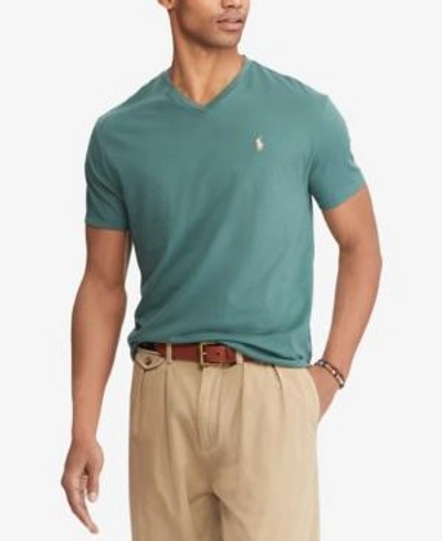 Polo Ralph Lauren Men's Classic Fit V-neck T-shirt In Eucalyptus | ModeSens