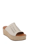 Gentle Souls By Kenneth Cole Silvana Woven Platform Slide Sandal In Stone