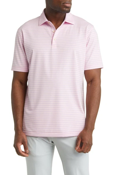 Peter Millar Drum Performance Jersey Polo In Palmer Pink