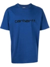 Carhartt Logo Patch T-shirt In Blue