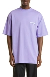 Balenciaga Oversize T-shirt Political Campaign Purple