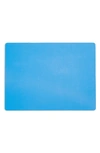 Moma Design Store Dual Sided Recycled Leather Placemat In Blue/ Light Pink Rectangle