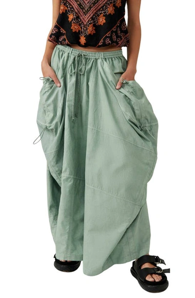 Free People Jilly Parachute Maxi Skirt In Mint Green