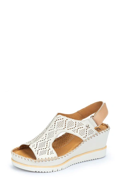 Pikolinos Aguadulce Slingback Wedge Sandal In Natural