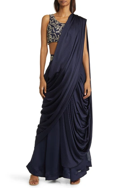Sani Rani Palazzo Jumpsuit In Navy | ModeSens