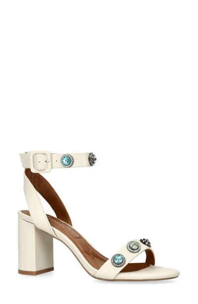 Kurt Geiger Octavia Ankle Strap Sandal In Open White