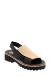 Bueno Amy Slingback Platform Sandal In Light Tan