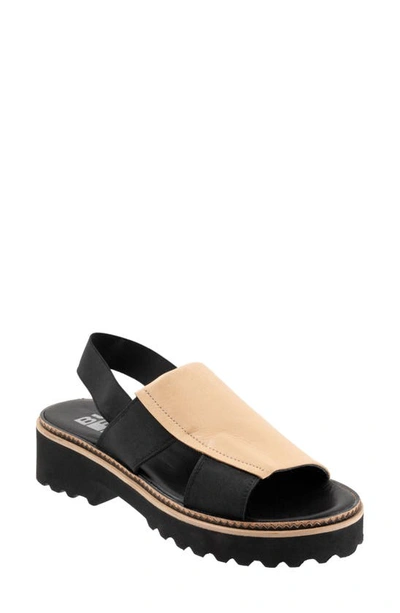 Bueno Amy Slingback Platform Sandal In Light Tan